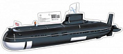 Вырубной мини-плакат (УФ-лак) 360х280 Подводная лодка