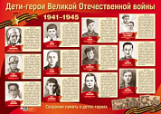 Плакат А2 Плакат А2 "Дети-герои Великой Отечественной войны"