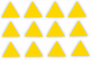 Карточки счётные "Считаем сами" Треугольники