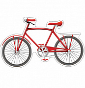 Плакат Плакат фигурный 230х220мм "Велосипед"