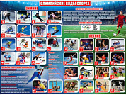Плакат 595x450 Плакат "Олимпийские виды спорта"