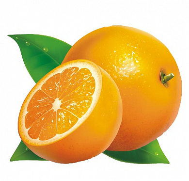 Декоративные украшения на скотче Апельсин