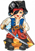 Вырубной плакат (УФ-лак) 500х350 Пират