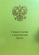 Папка А4 Зеленый металлик (Файл 21*30), Свидетельство о браке, Герб