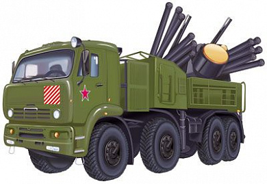 Вырубной мини-плакат (УФ-лак) 360х280 Военная машина