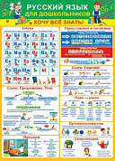 Плакат 691х499мм Плакат "Русский язык для дошкольников"