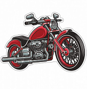 Плакат Плакат фигурный 230х220мм "Мотоцикл"