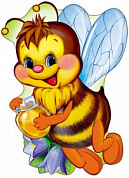 Вырубной плакат (УФ-лак) 500х350 Пчелка