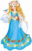 Плакат Плакат фигурный 680х410мм "Девушка-весна"